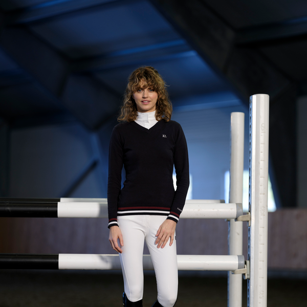 Kingsland Classic Col-V classique en tricot pour femmes