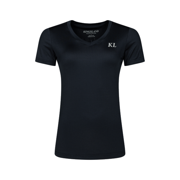 Kingsland Equestrian Riding Ladies V-Neck Shirt navy