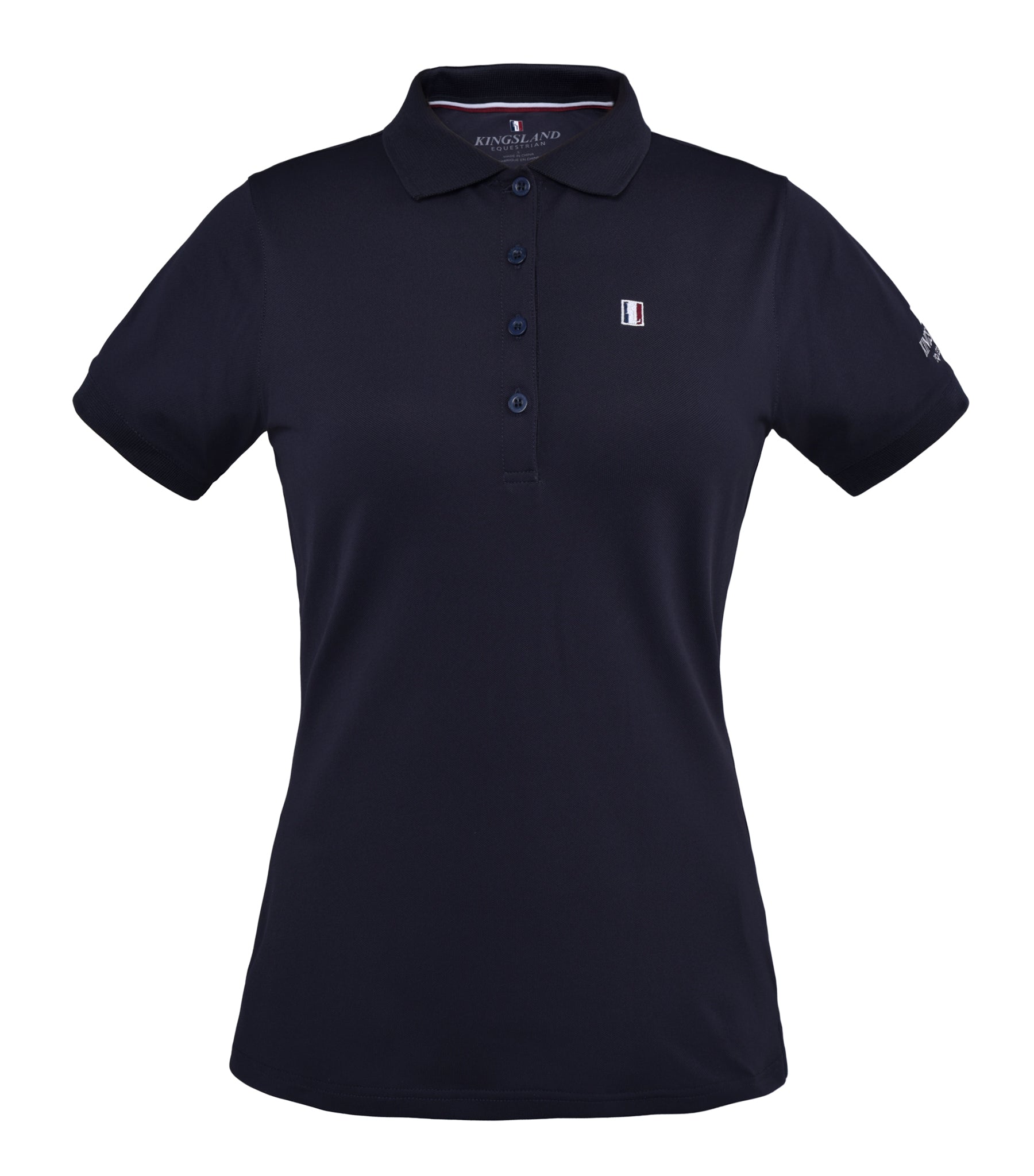 Black collared polo shirt womens online