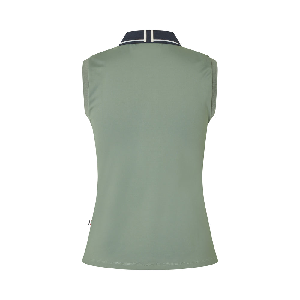 KLLaura Ladies Sleeveless Polo Pique Top