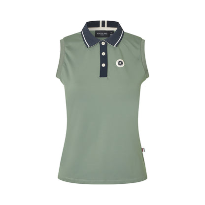 KLLaura Ladies Sleeveless Polo Pique Top