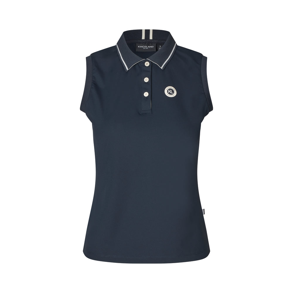 KLLaura Ladies Sleeveless Polo Pique Top