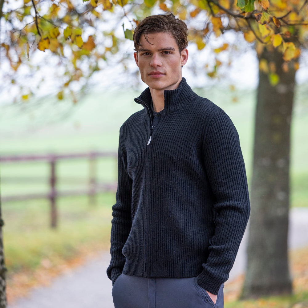 KLAndre Mens Full-Zip Cardigan