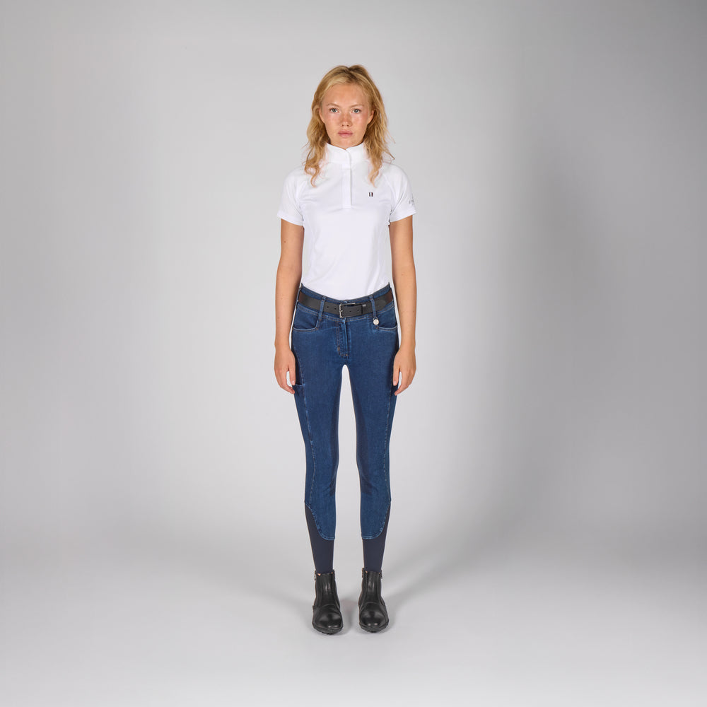 KLKayce Ladies H Shape F-Grip Denim Breeches