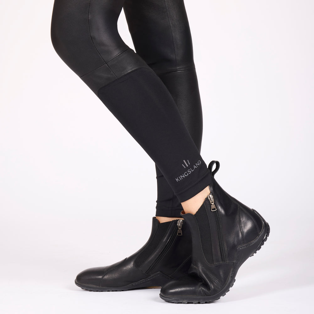KLMia Legging en cuir stretch pour femmes