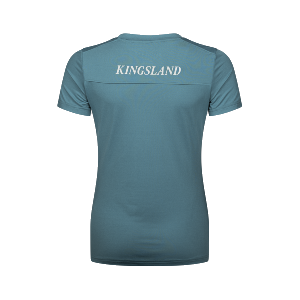 Kingsland Equestrian Riding Ladies V-Neck Shirt blue