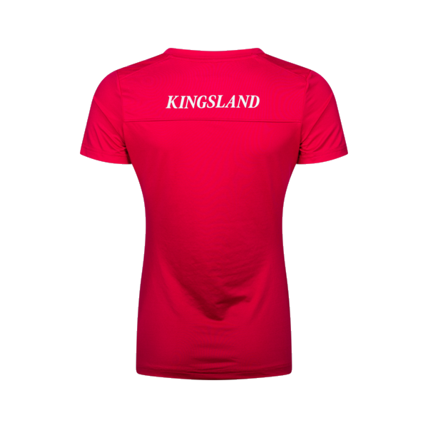 Kingsland Equestrian Riding Ladies V-Neck Shirt pink cerise